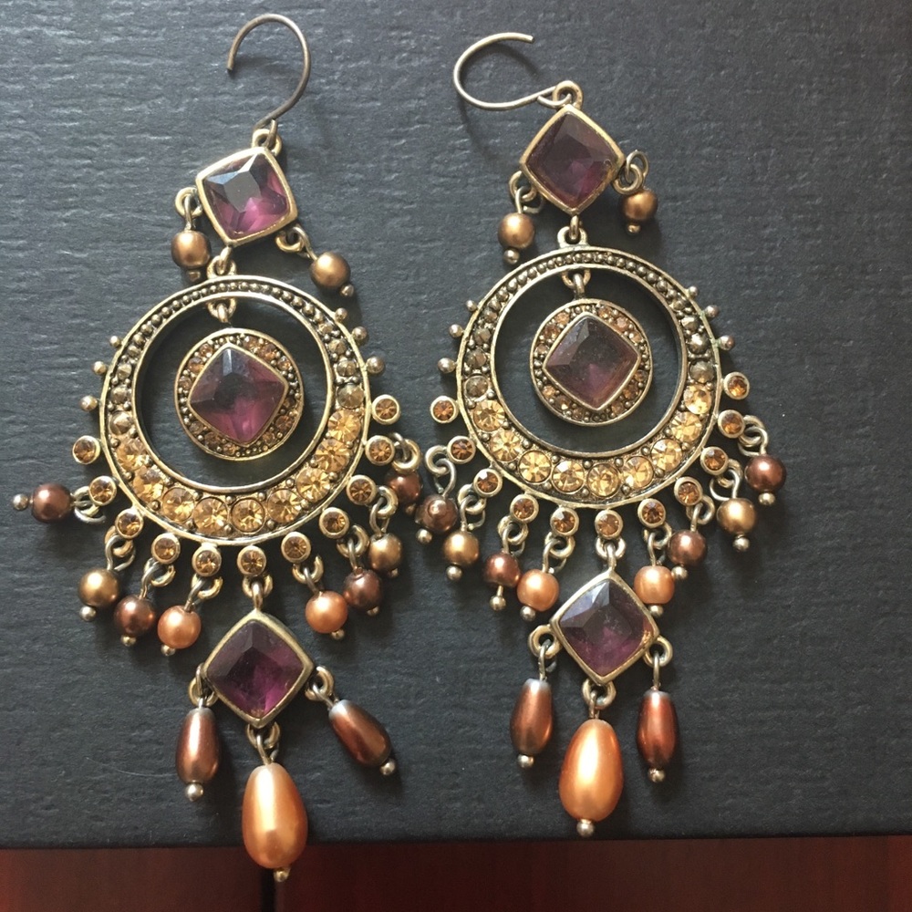 Retired Monet chandelier Earrings